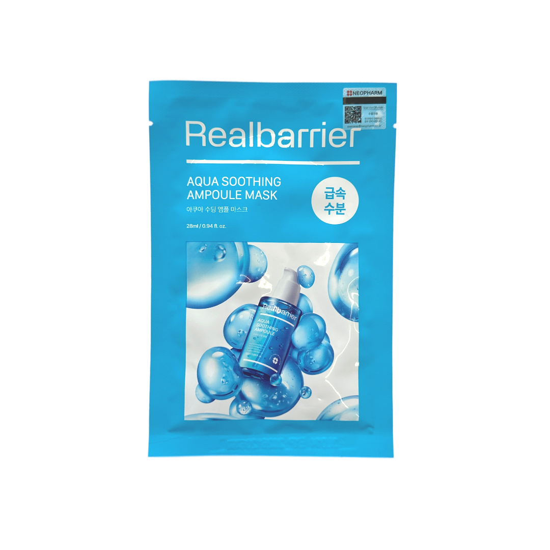 Успокаивающая ампульная тканевая маска Real Barrier Aqua Soothing Ampoule Mask